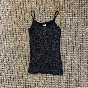 Black Camisole with Sparkly Thread
